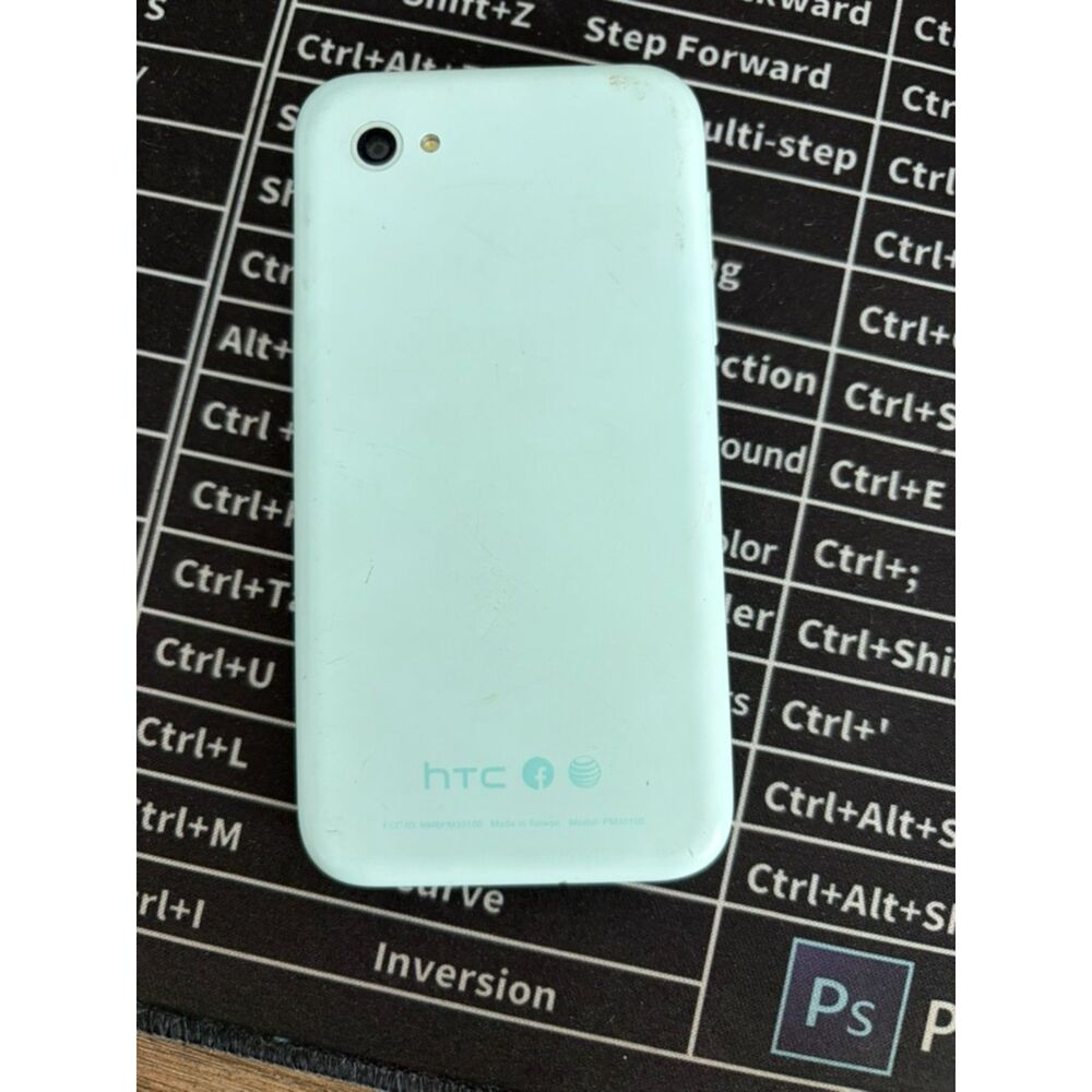 HTC First Smartphone in light blue with Facebook Home